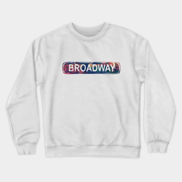 new york broadway new york fifth avenue wall street time square Crewneck Sweatshirt by BoogieCreates